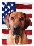 Broholmer Dog American Flag House Flag 28x40 Porch Sleeve Pole Decorative Outside Yard Banner Artwork Wall Hanging, Polyester