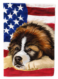 Bucovina Shepherd Dog American Flag House Flag 28x40 Porch Sleeve Pole Decorative Outside Yard Banner Artwork Wall Hanging, Polyester