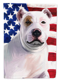Bully Kutta Dog American Flag House Flag 28x40 Porch Sleeve Pole Decorative Outside Yard Banner Artwork Wall Hanging, Polyester