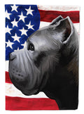 Cane Corso Dog American Flag House Flag 28x40 Porch Sleeve Pole Decorative Outside Yard Banner Artwork Wall Hanging, Polyester