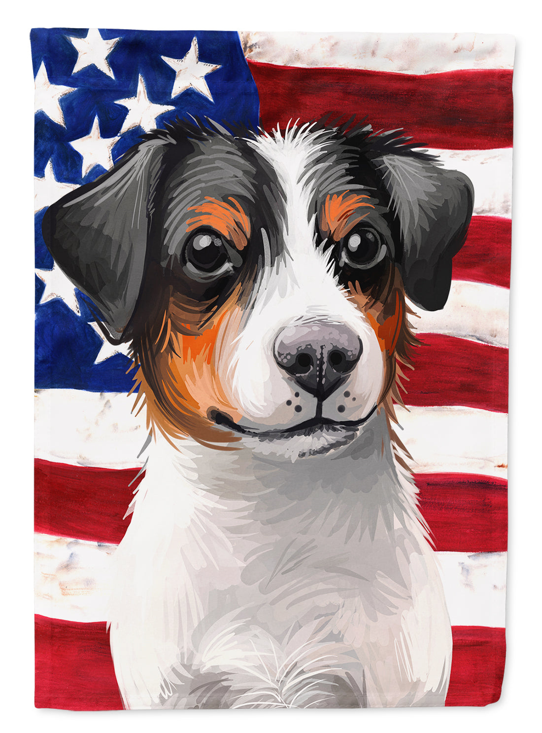 Danish-Swedish Farmdog American Flag House Flag 28x40 Porch Sleeve Pole Decorative Outside Yard Banner Artwork Wall Hanging, Polyester