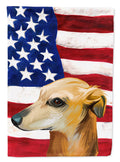 Galgo Espanol Dog American Flag House Flag 28x40 Porch Sleeve Pole Decorative Outside Yard Banner Artwork Wall Hanging, Polyester