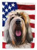 Grand Griffon Vendeen Dog American Flag House Flag 28x40 Porch Sleeve Pole Decorative Outside Yard Banner Artwork Wall Hanging, Polyester