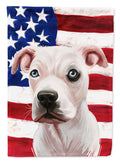 Guatemalan Dogo Dog American Flag House Flag 28x40 Porch Sleeve Pole Decorative Outside Yard Banner Artwork Wall Hanging, Polyester