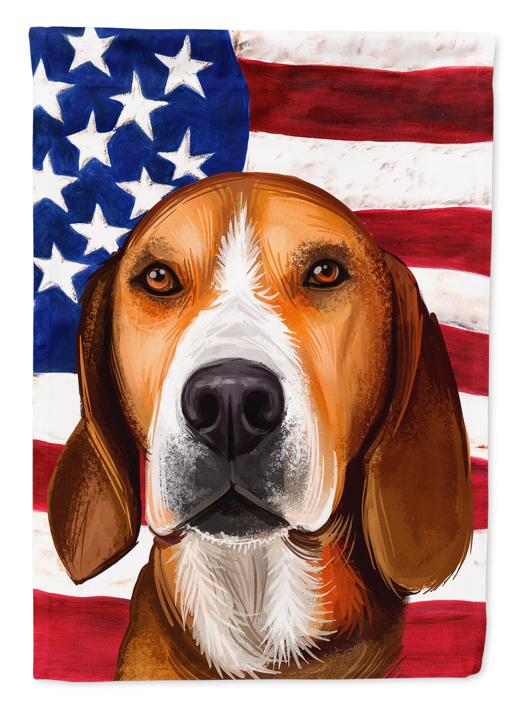 Hamiltonstovare Dog American Flag House Flag 28x40 Porch Sleeve Pole Decorative Outside Yard Banner Artwork Wall Hanging, Polyester