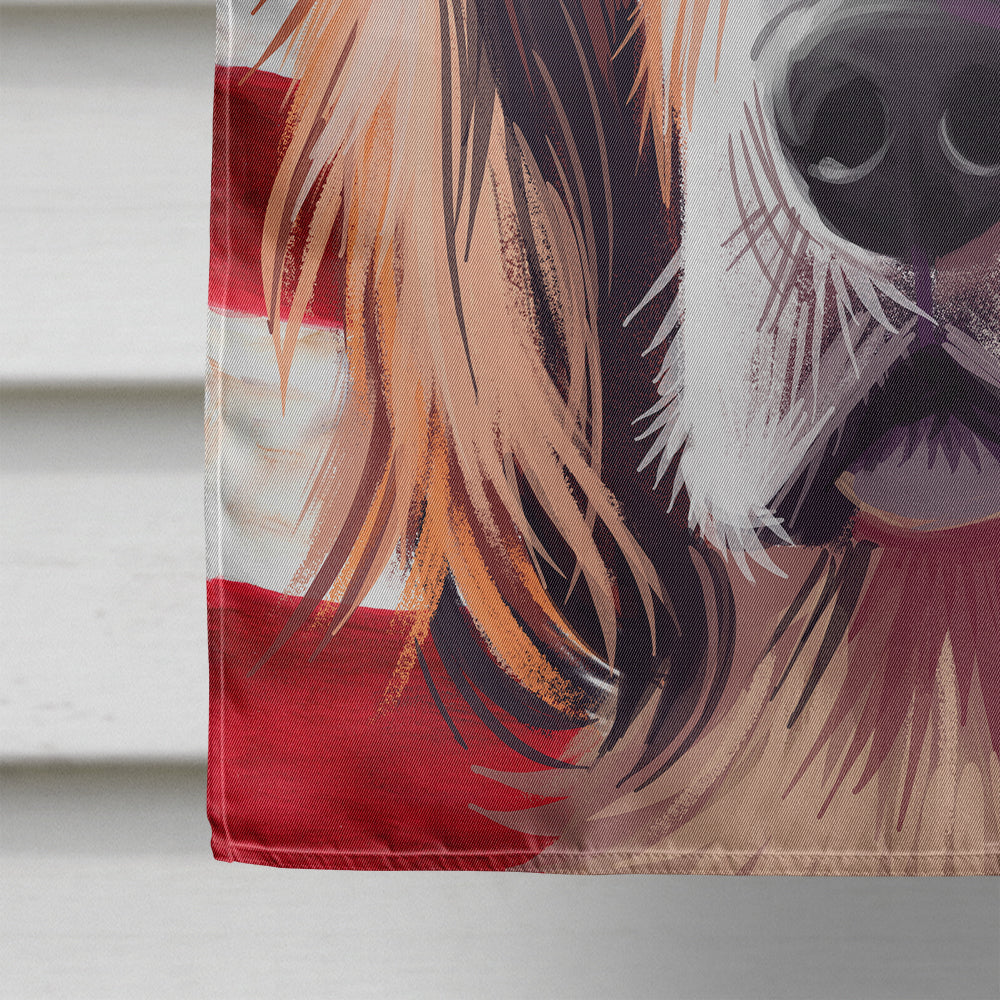 Irish Red and White Setter American Flag House Flag 28x40 Porch Sleeve Pole Decorative Outside Yard Banner Artwork Wall Hanging, Polyester
