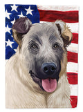 Kangal Dog American Flag House Flag 28x40 Porch Sleeve Pole Decorative Outside Yard Banner Artwork Wall Hanging, Polyester