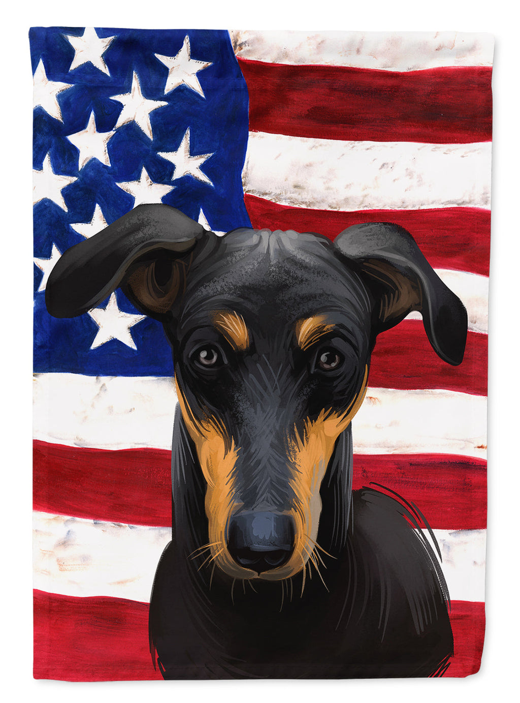 Kanni American Flag House Flag 28x40 Porch Sleeve Pole Decorative Outside Yard Banner Artwork Wall Hanging, Polyester