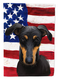 Kanni American Flag House Flag 28x40 Porch Sleeve Pole Decorative Outside Yard Banner Artwork Wall Hanging, Polyester