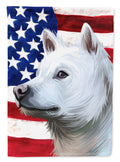 Kishu Ken American Flag House Flag 28x40 Porch Sleeve Pole Decorative Outside Yard Banner Artwork Wall Hanging, Polyester