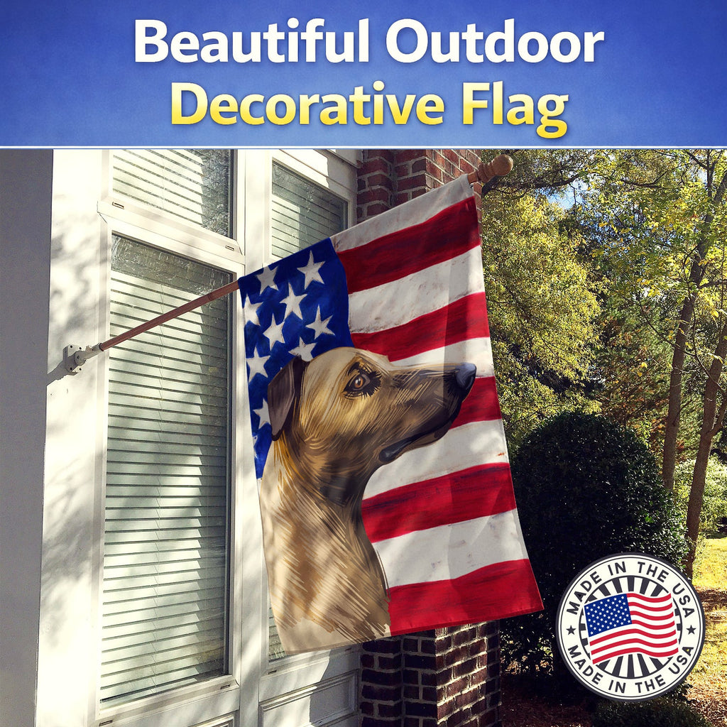 Magyar agar American Flag House Flag 28x40 Porch Sleeve Pole Decorative Outside Yard Banner Artwork Wall Hanging, Polyester