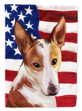 Majorca Ratter American Flag House Flag 28x40 Porch Sleeve Pole Decorative Outside Yard Banner Artwork Wall Hanging, Polyester