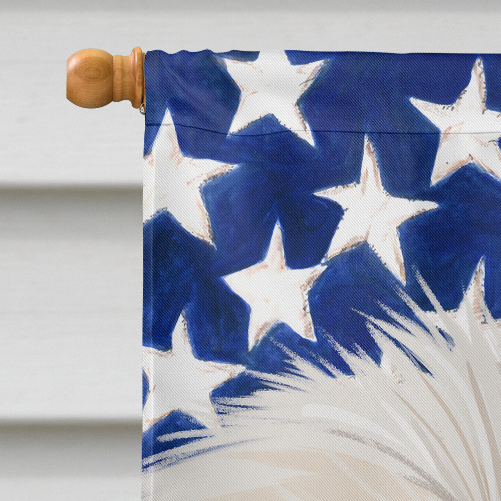 Maltese American Flag House Flag 28x40 Porch Sleeve Pole Decorative Outside Yard Banner Artwork Wall Hanging, Polyester