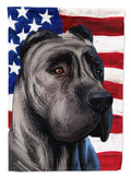 Perro de Presa Canario American Flag House Flag 28x40 Porch Sleeve Pole Decorative Outside Yard Banner Artwork Wall Hanging, Polyester