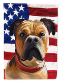 Perro de Presa Mallorquin American Flag House Flag 28x40 Porch Sleeve Pole Decorative Outside Yard Banner Artwork Wall Hanging, Polyester