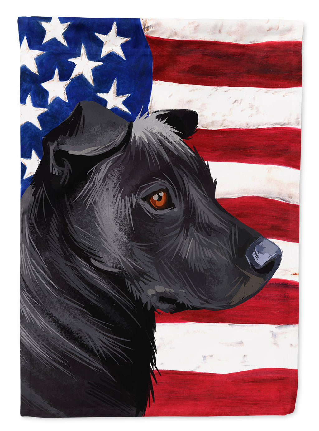 Phu Quoc Ridgeback Dog American Flag House Flag 28x40 Porch Sleeve Pole Decorative Outside Yard Banner Artwork Wall Hanging, Polyester