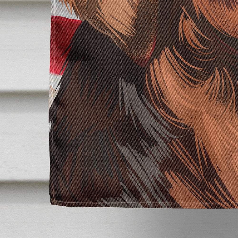 Polish Hound Dog American Flag House Flag 28x40 Porch Sleeve Pole Decorative Outside Yard Banner Artwork Wall Hanging, Polyester