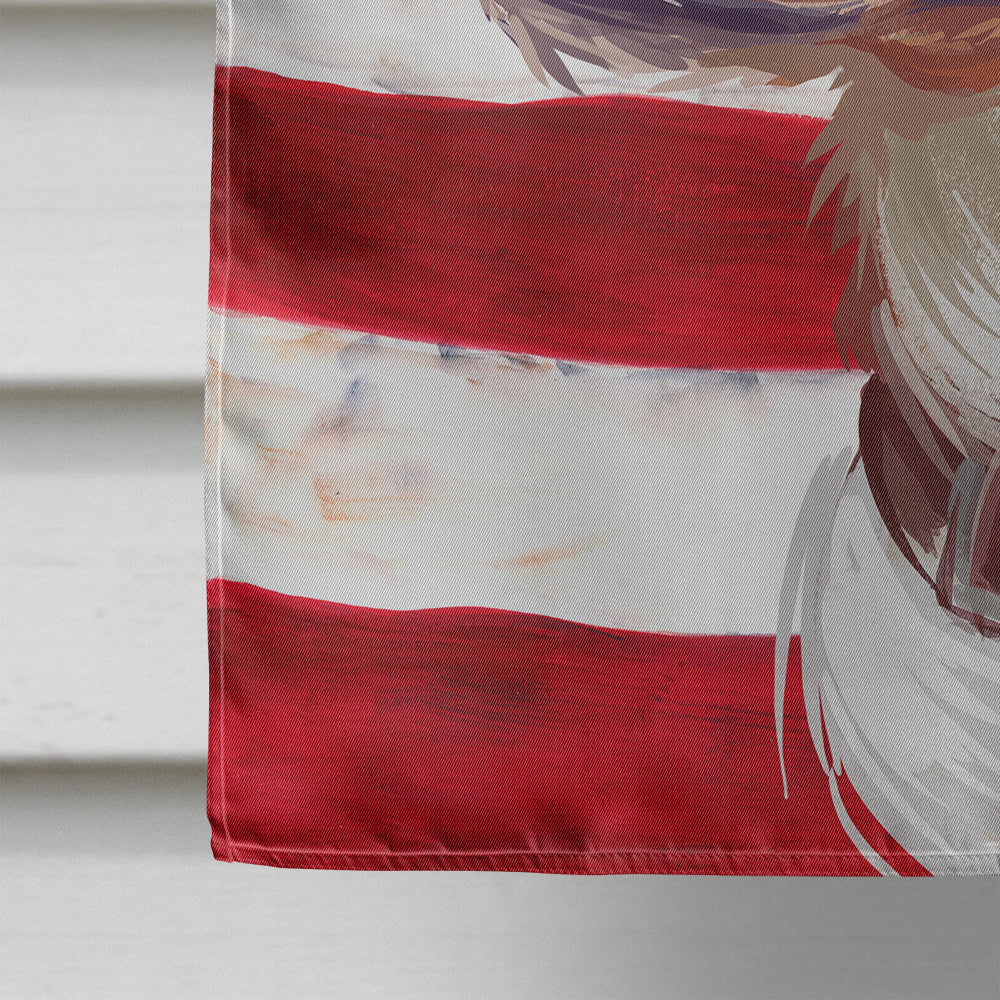 Posavac Hound Dog American Flag House Flag 28x40 Porch Sleeve Pole Decorative Outside Yard Banner Artwork Wall Hanging, Polyester
