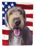 Slovak Rough-haired Pointer American Flag House Flag 28x40 Porch Sleeve Pole Decorative Outside Yard Banner Artwork Wall Hanging, Polyester