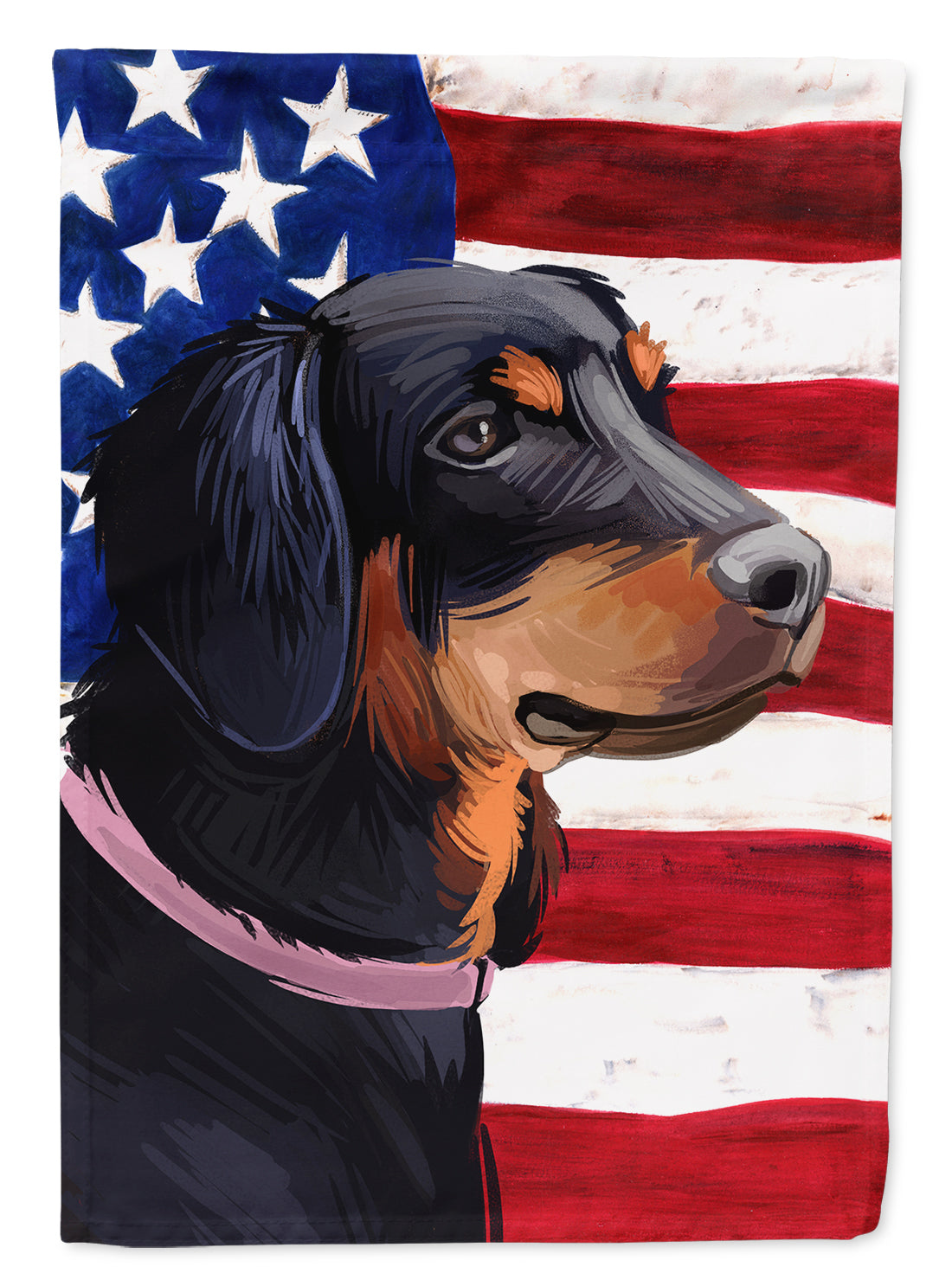 Slovensky Kopov American Flag House Flag 28x40 Porch Sleeve Pole Decorative Outside Yard Banner Artwork Wall Hanging, Polyester