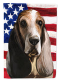 Southern Hound Dog American Flag House Flag 28x40 Porch Sleeve Pole Decorative Outside Yard Banner Artwork Wall Hanging, Polyester