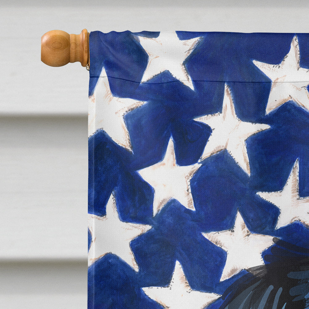 Stabyhoun Dog American Flag House Flag 28x40 Porch Sleeve Pole Decorative Outside Yard Banner Artwork Wall Hanging, Polyester