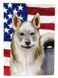 Swedish Vallhund Dog American Flag House Flag 28x40 Porch Sleeve Pole Decorative Outside Yard Banner Artwork Wall Hanging, Polyester