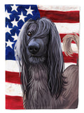 Taigan Dog American Flag House Flag 28x40 Porch Sleeve Pole Decorative Outside Yard Banner Artwork Wall Hanging, Polyester