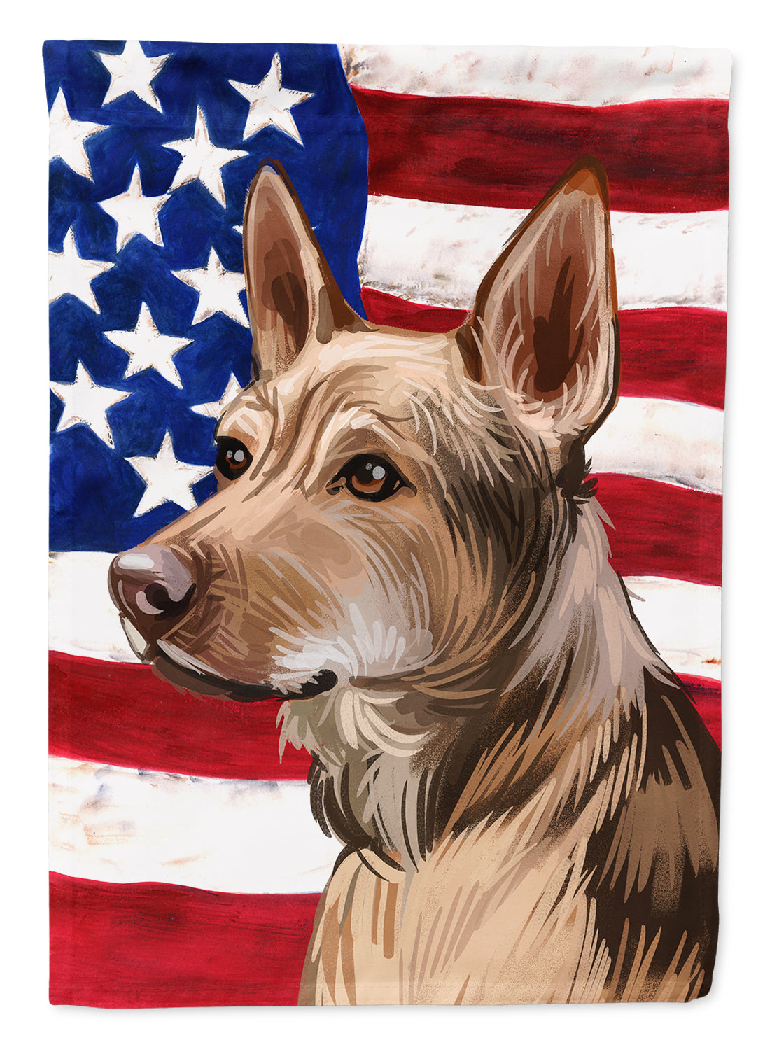 Telomian American Flag House Flag 28x40 Porch Sleeve Pole Decorative Outside Yard Banner Artwork Wall Hanging, Polyester