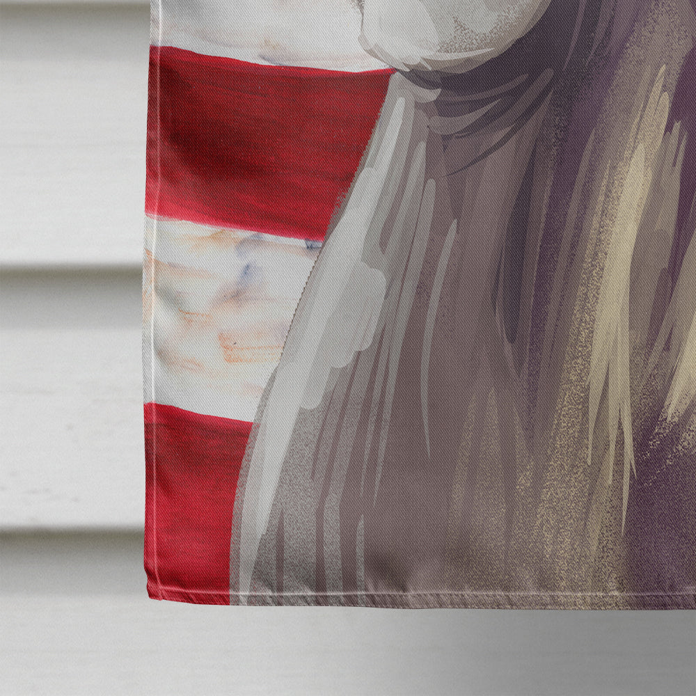 Weimaraner American Flag House Flag 28x40 Porch Sleeve Pole Decorative Outside Yard Banner Artwork Wall Hanging, Polyester