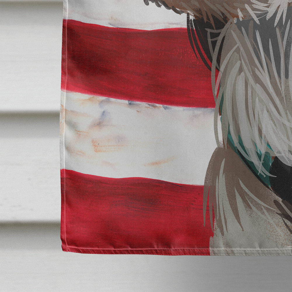 Welsh Springer Spaniel American Flag House Flag 28x40 Porch Sleeve Pole Decorative Outside Yard Banner Artwork Wall Hanging, Polyester