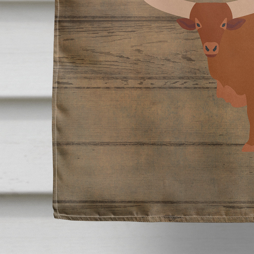 Ankole-Watusu Cow Welcome House Flag 28x40 Porch Sleeve Pole Decorative Outside Yard Banner Artwork Wall Hanging, Polyester