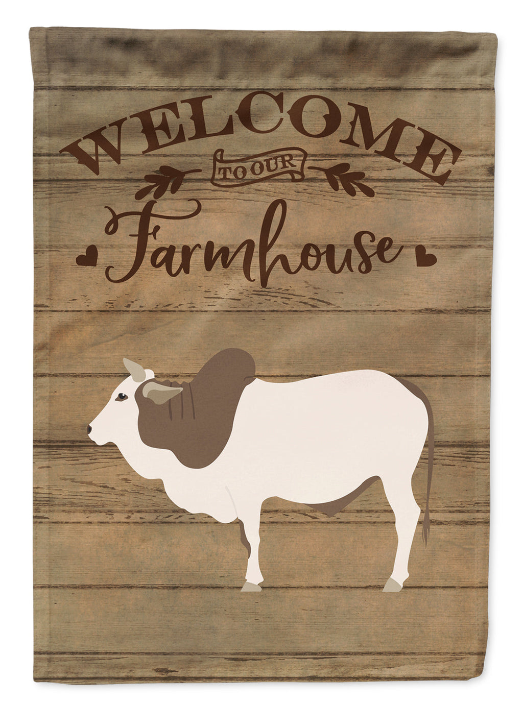 Malvi Cow Welcome House Flag 28x40 Porch Sleeve Pole Decorative Outside Yard Banner Artwork Wall Hanging, Polyester