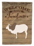 Malvi Cow Welcome House Flag 28x40 Porch Sleeve Pole Decorative Outside Yard Banner Artwork Wall Hanging, Polyester