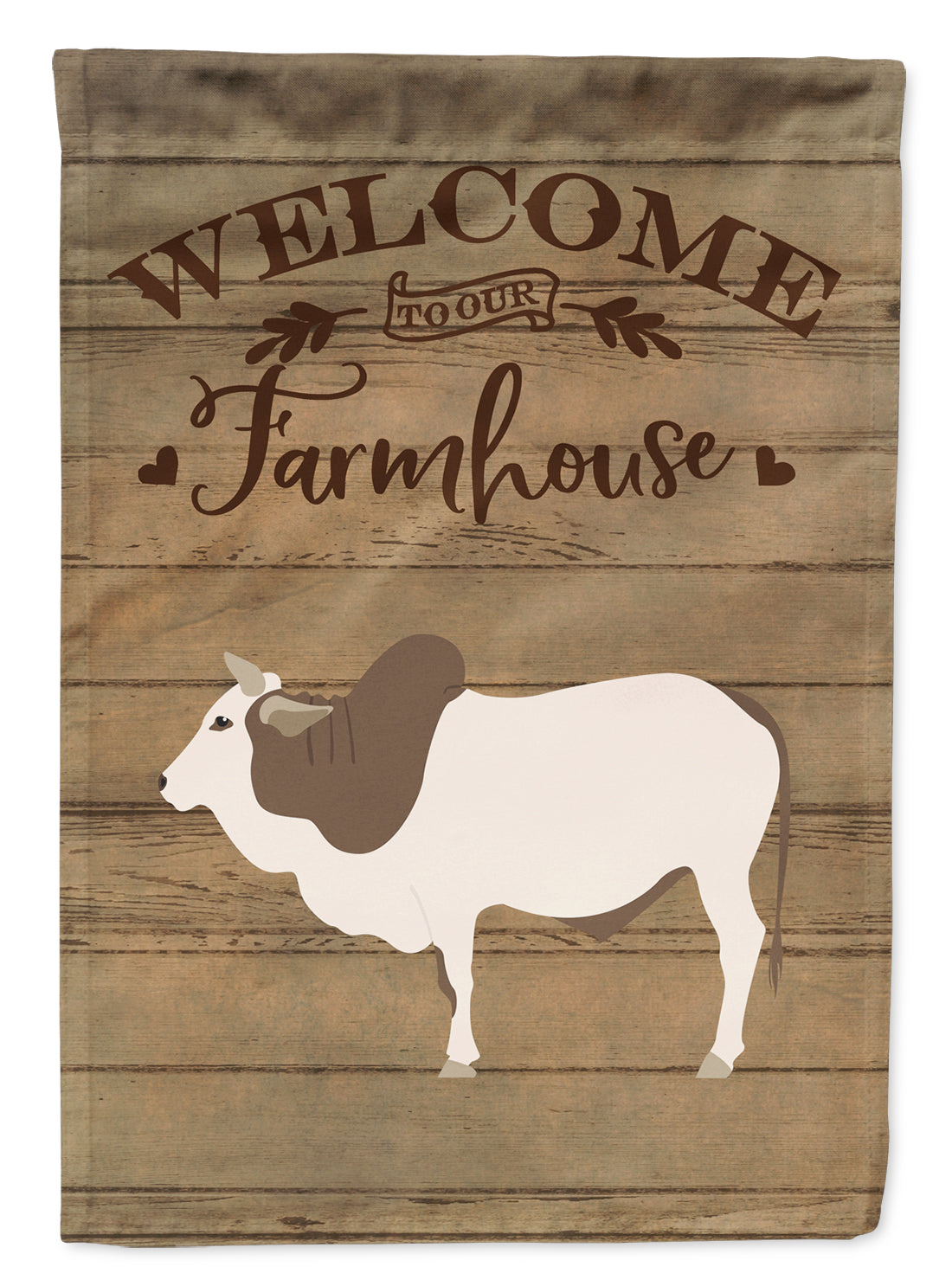 Malvi Cow Welcome House Flag 28x40 Porch Sleeve Pole Decorative Outside Yard Banner Artwork Wall Hanging, Polyester