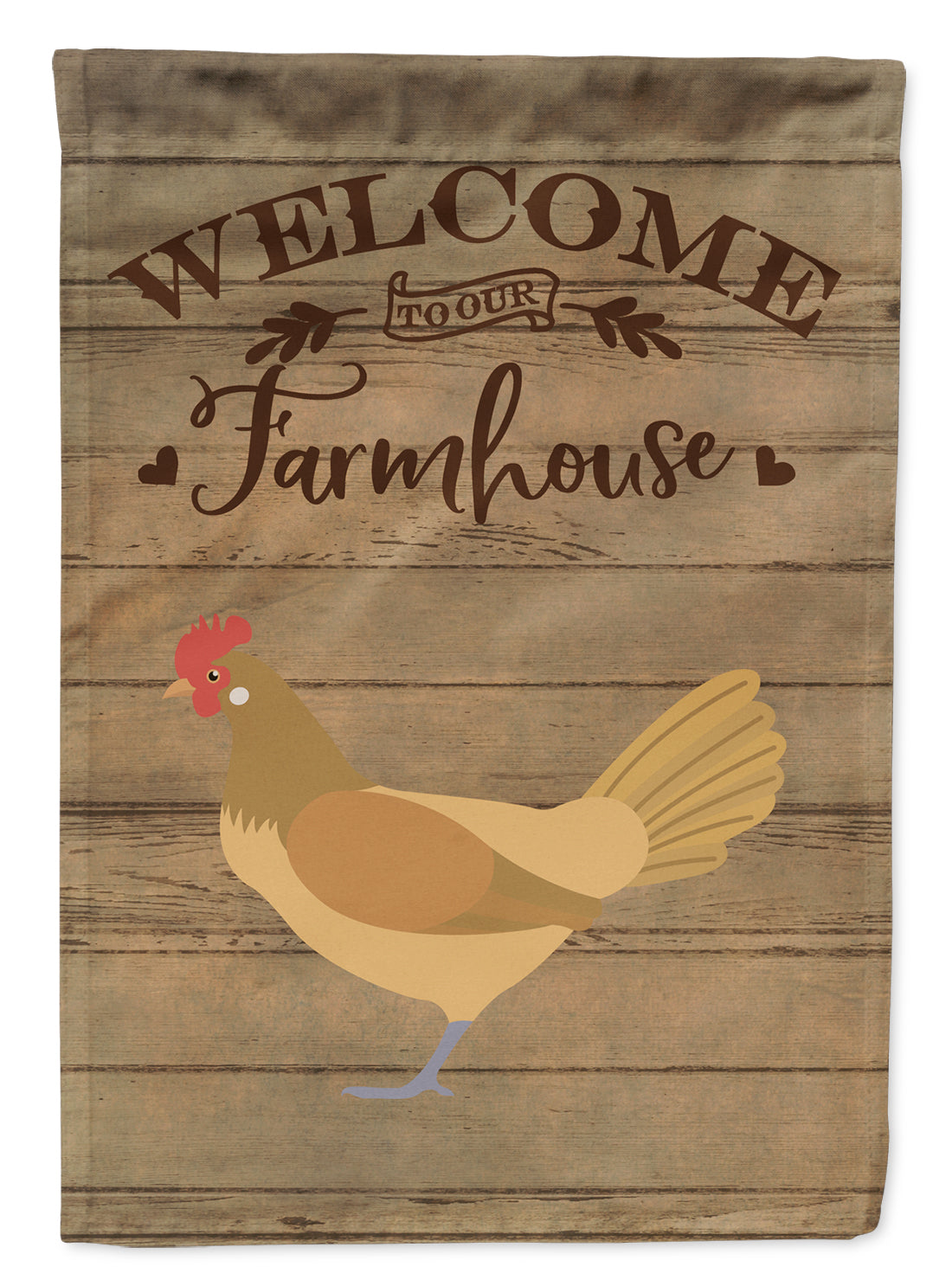 Frisian Friesian Chicken Welcome House Flag 28x40 Porch Sleeve Pole Decorative Outside Yard Banner Artwork Wall Hanging, Polyester
