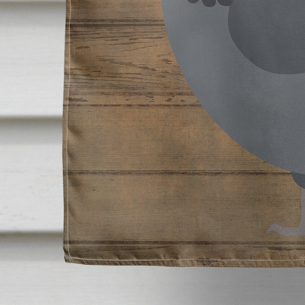 Jersey Giant Chicken Welcome House Flag 28x40 Porch Sleeve Pole Decorative Outside Yard Banner Artwork Wall Hanging, Polyester