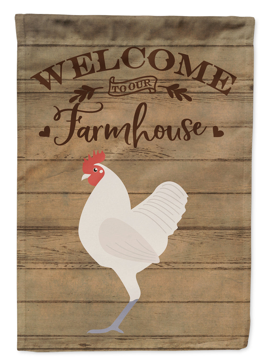 German Langshan Chicken Welcome House Flag 28x40 Porch Sleeve Pole Decorative Outside Yard Banner Artwork Wall Hanging, Polyester