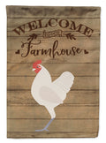 German Langshan Chicken Welcome House Flag 28x40 Porch Sleeve Pole Decorative Outside Yard Banner Artwork Wall Hanging, Polyester