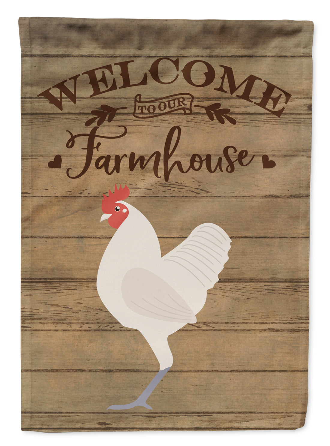 German Langshan Chicken Welcome House Flag 28x40 Porch Sleeve Pole Decorative Outside Yard Banner Artwork Wall Hanging, Polyester