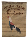 Kulang Chicken Welcome House Flag 28x40 Porch Sleeve Pole Decorative Outside Yard Banner Artwork Wall Hanging, Polyester