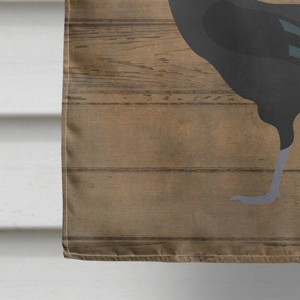 Minorca Ctalalan Chicken Welcome House Flag 28x40 Porch Sleeve Pole Decorative Outside Yard Banner Artwork Wall Hanging, Polyester