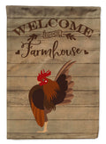 Malaysian Serama Chicken Welcome House Flag 28x40 Porch Sleeve Pole Decorative Outside Yard Banner Artwork Wall Hanging, Polyester