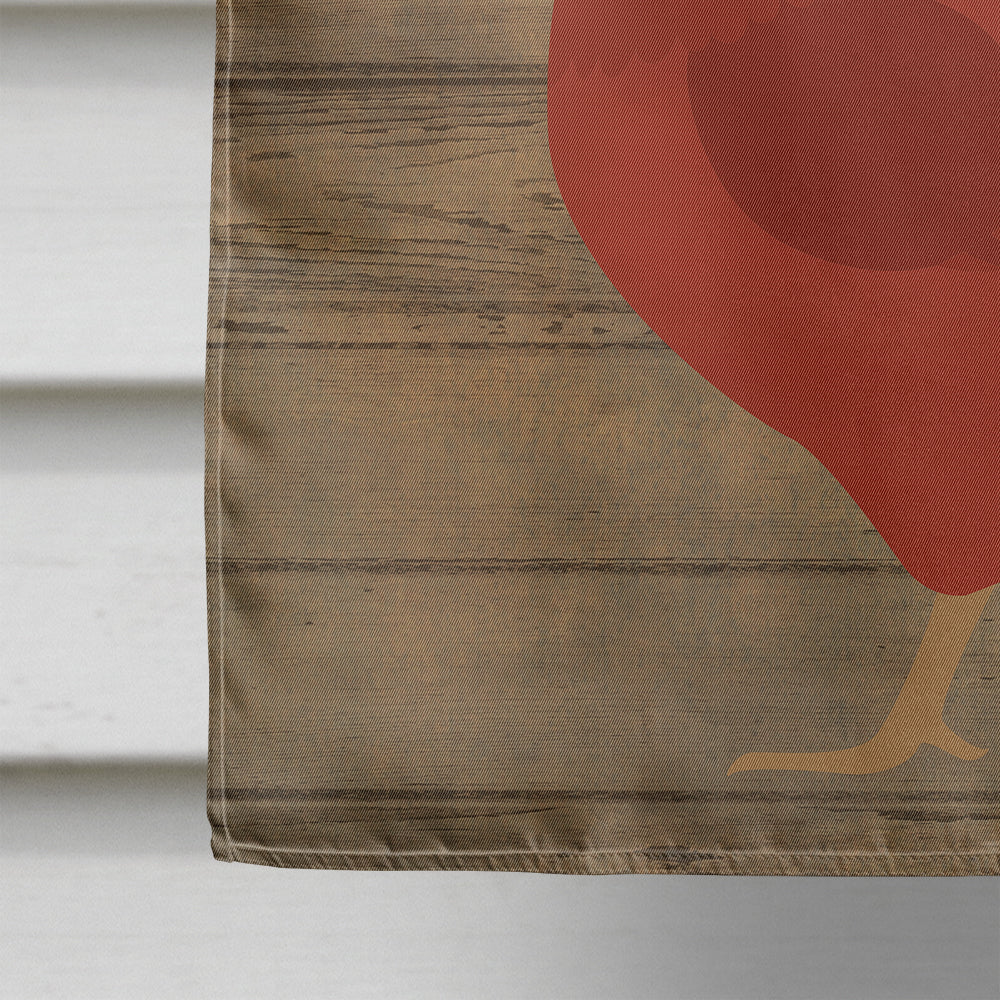 New Hampshire Red Chicken Welcome House Flag 28x40 Porch Sleeve Pole Decorative Outside Yard Banner Artwork Wall Hanging, Polyester
