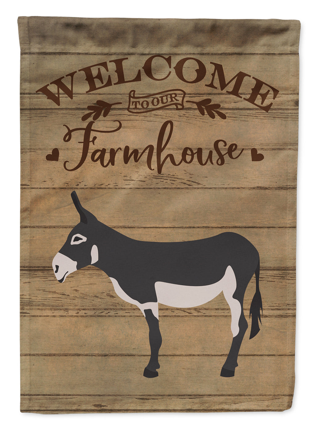 American Mammoth Jack Donkey Welcome House Flag 28x40 Porch Sleeve Pole Decorative Outside Yard Banner Artwork Wall Hanging, Polyester