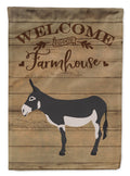 American Mammoth Jack Donkey Welcome House Flag 28x40 Porch Sleeve Pole Decorative Outside Yard Banner Artwork Wall Hanging, Polyester