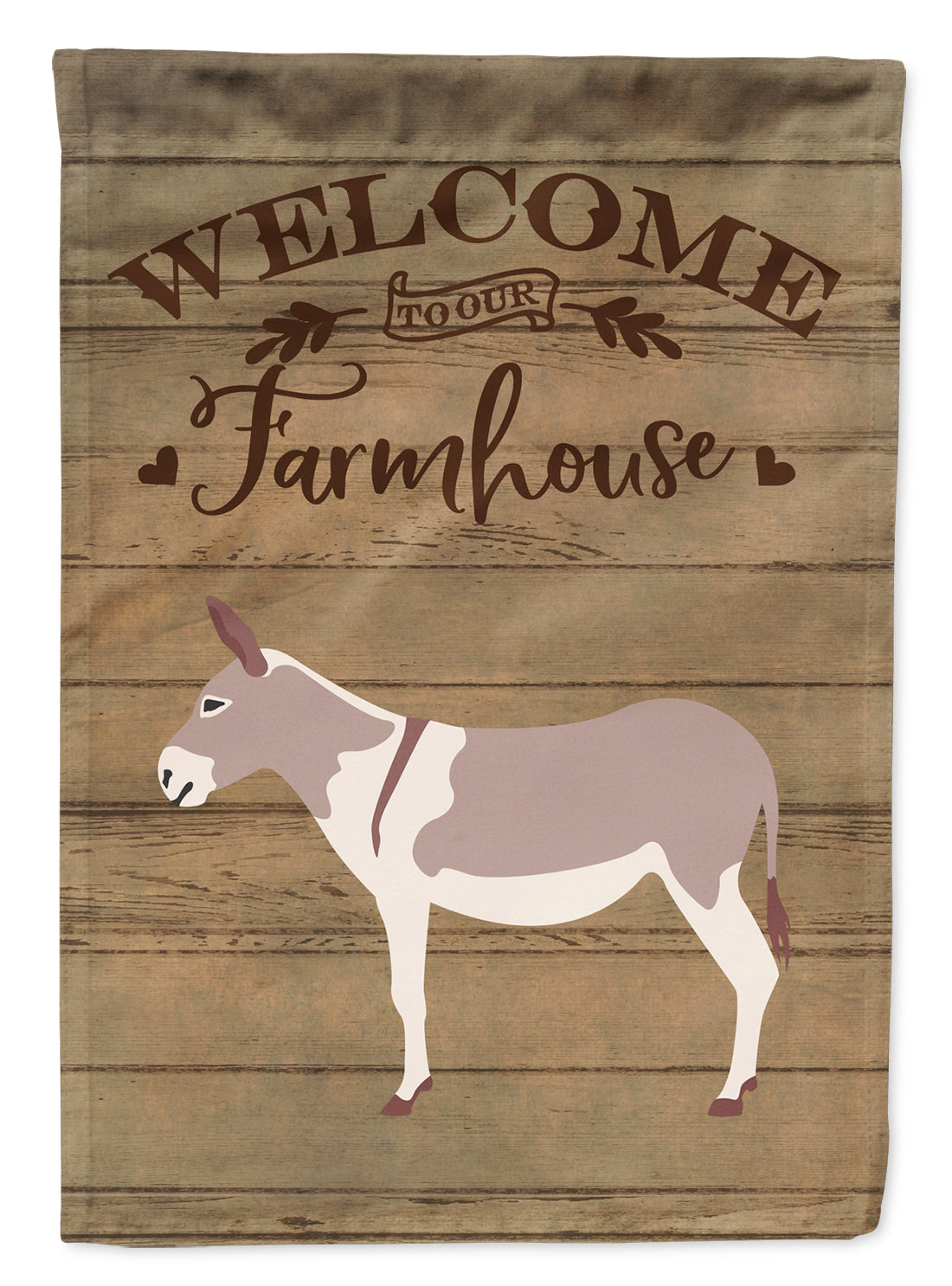 Australian Teamster Donkey Welcome House Flag 28x40 Porch Sleeve Pole Decorative Outside Yard Banner Artwork Wall Hanging, Polyester