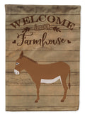 Cotentin Donkey Welcome House Flag 28x40 Porch Sleeve Pole Decorative Outside Yard Banner Artwork Wall Hanging, Polyester
