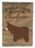 Poitou Poiteuin Donkey Welcome House Flag 28x40 Porch Sleeve Pole Decorative Outside Yard Banner Artwork Wall Hanging, Polyester