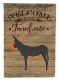 Catalan Donkey Welcome House Flag 28x40 Porch Sleeve Pole Decorative Outside Yard Banner Artwork Wall Hanging, Polyester
